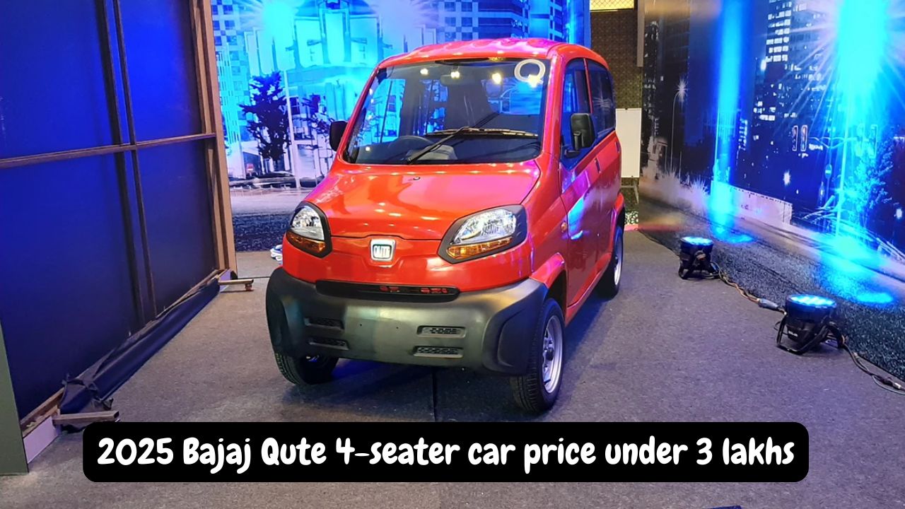2025 Bajaj Qute 4-seater car price under 3 lakhs