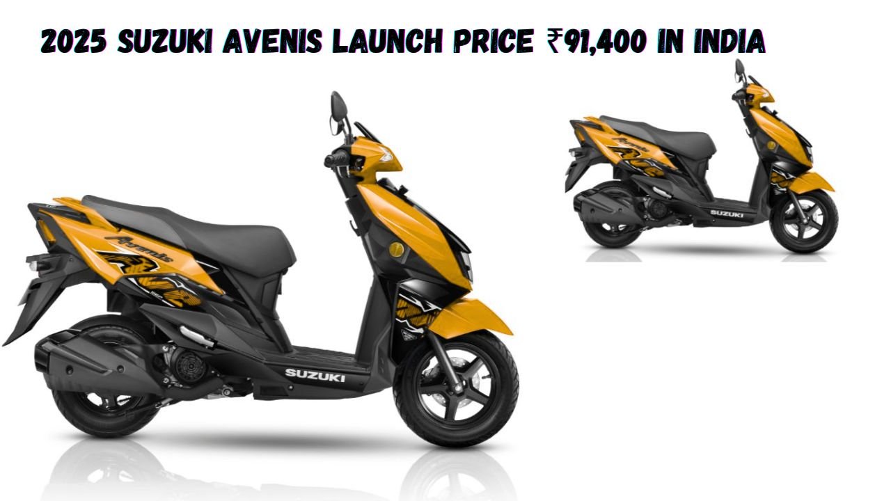 2025 Suzuki Avenis launch price ₹91,400 in India