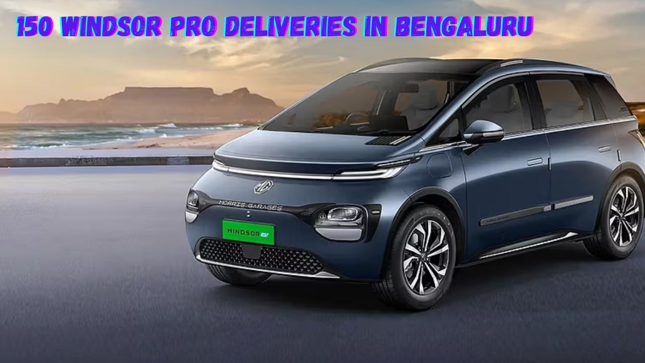 MG ने बेंगलुरु में Electric वाहनों की डिलीवरी में बनाया 150 Windsor PRO EVs का रिकॉर्ड!