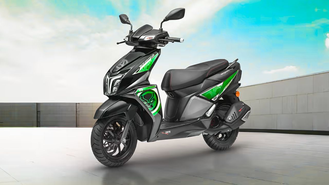 TVS NTorq 125 Race XP With a Bold Lightning Grey