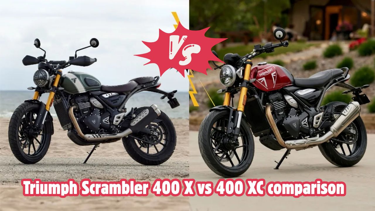 Triumph Scrambler 400 X vs 400 XC comparison