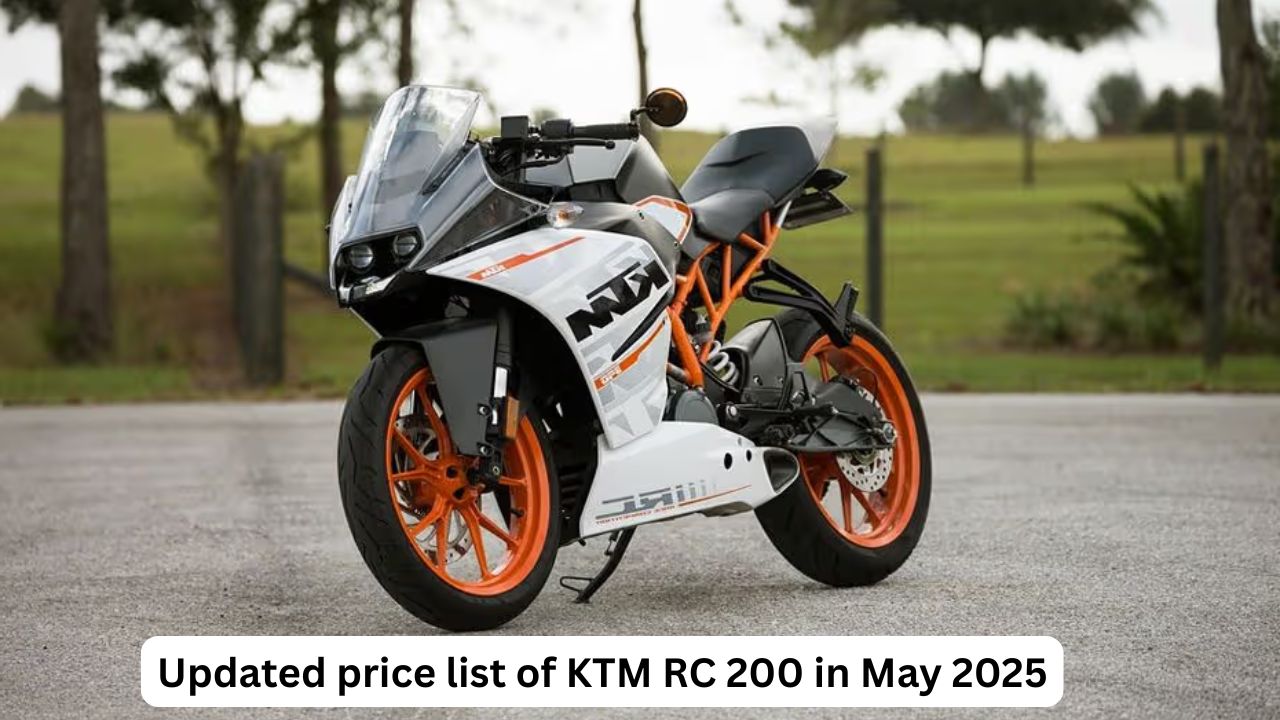 Updated price list of KTM RC 200 in May 2025