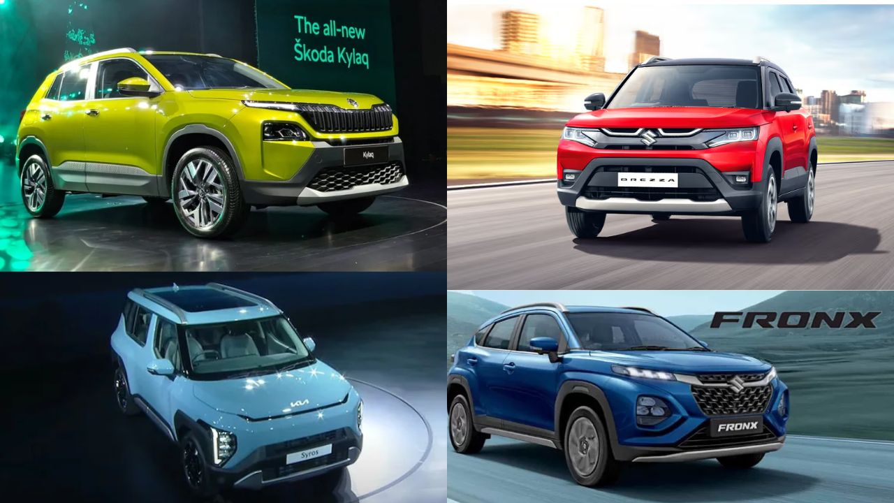 अप्रैल 2025 की टॉप कॉम्पैक्ट SUVs: Maruti Brezza, Skoda Kylaq और Kia Syros!