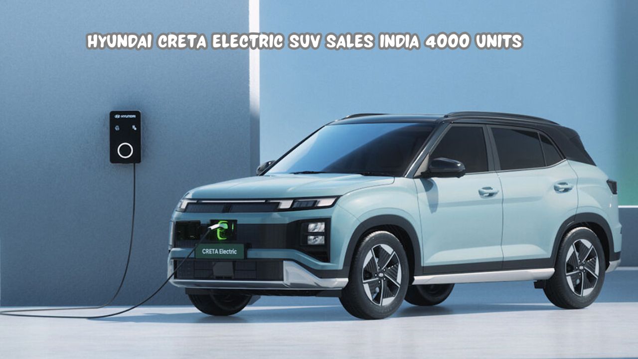 Hyundai Creta Electric SUV sales India 4000 units