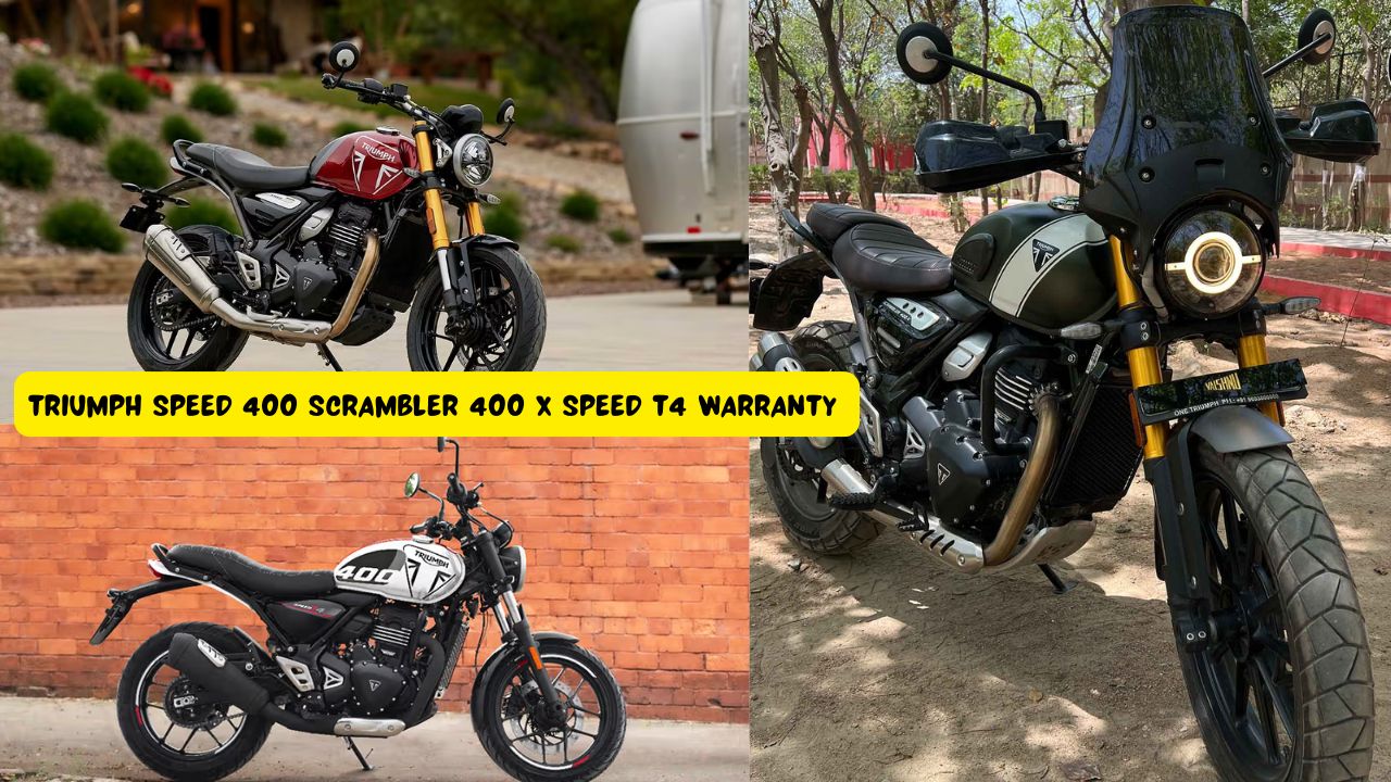 Triumph Speed 400 Scrambler 400 X Speed T4 warranty