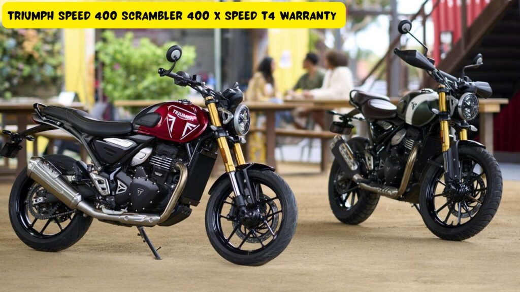 Triumph Speed 400 Scrambler 400 X Speed T4 warranty 1