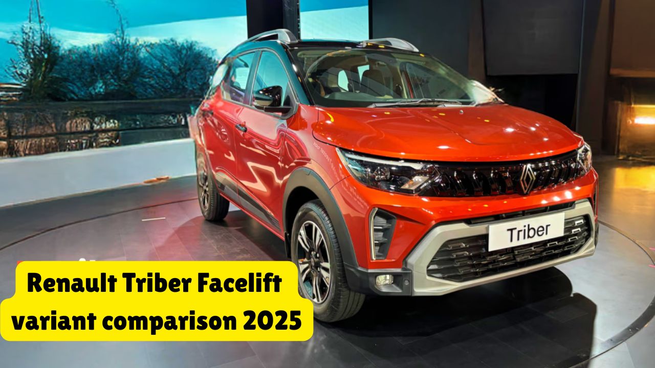 Renault Triber Facelift variant comparison 2025