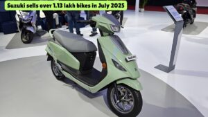 Suzuki sells over 1.13 lakh bikes in July 2025
